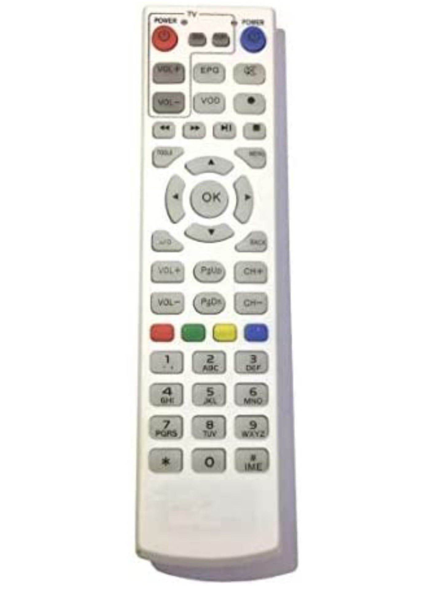 TV Remote Control For Elife Etisalat White