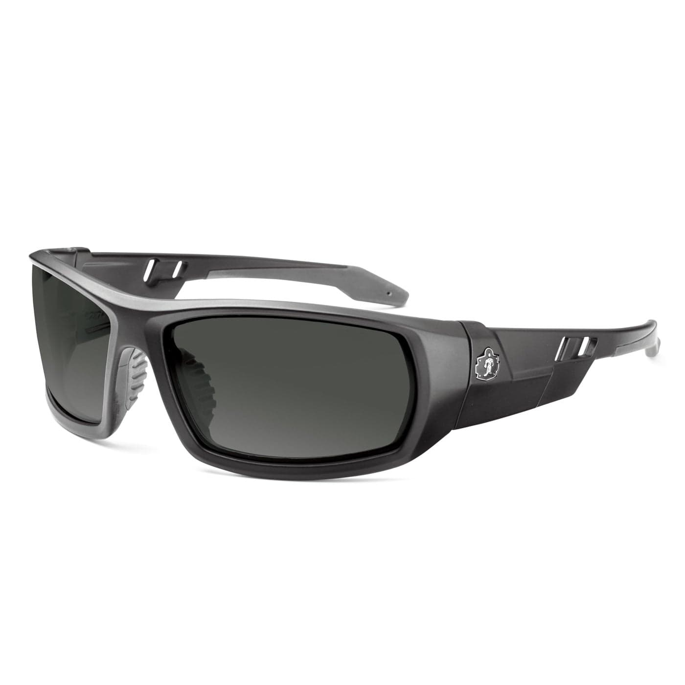 Ergodyne Skullerz Odin Safety Sunglasses ANSI Z87 Impact Resistant Durable Full Frame Non Slip Polarized Anti Fog