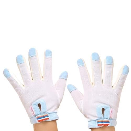Thumb Sucking Gloves 5 Fingers Sucking Guard Stop Thumb Sucking and Nail Biting for Kids Ages 6 Months to 8 Years XL