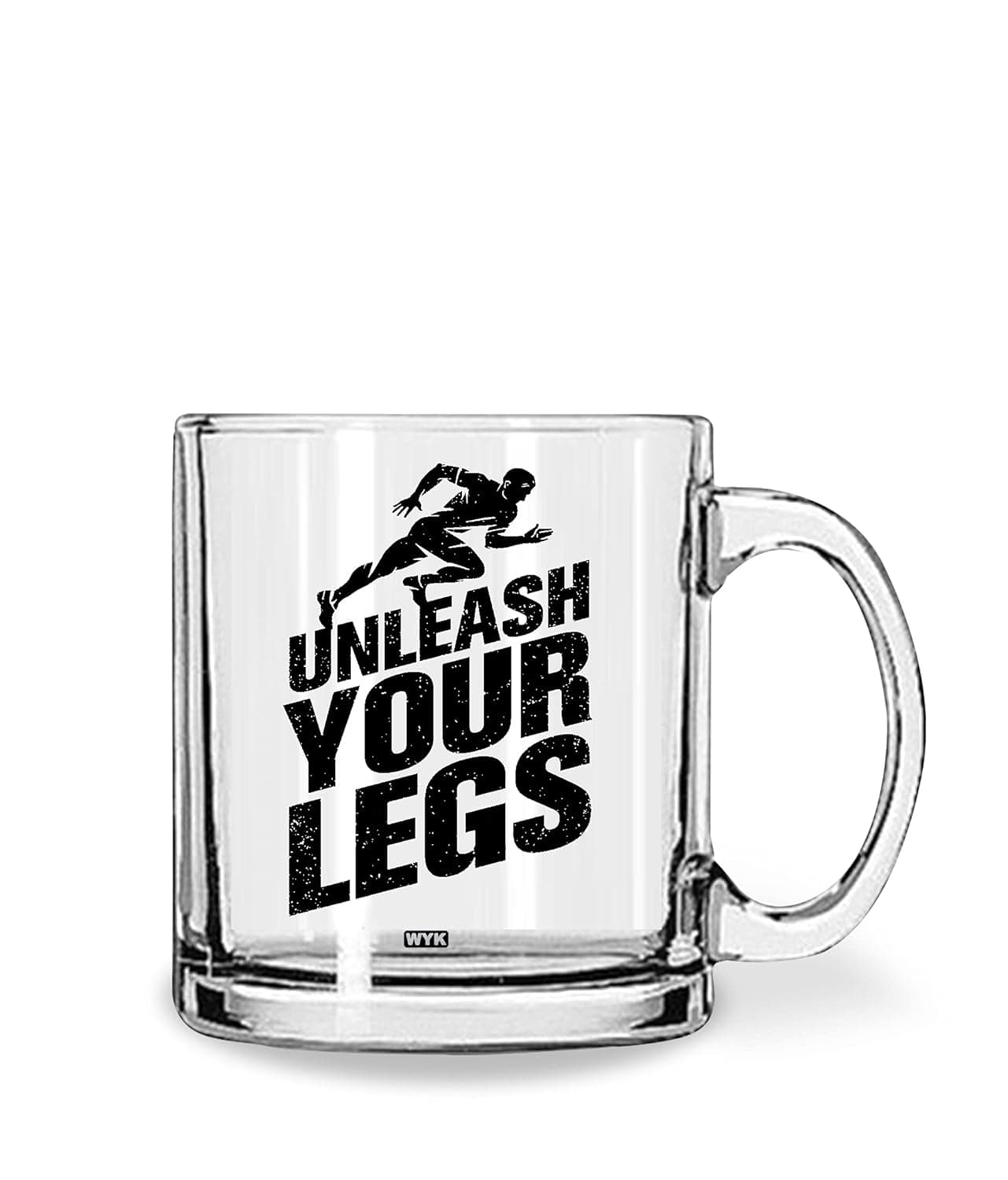 WHATS YOUR KICK Unleash Your Legs Fitness Inspiration Printed Clear Glass Coffee Mug Running Funny Quotes Best Gift Motivation Unique Gifts Multi 4
