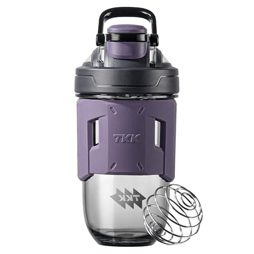 TKK Blender Shaker Bottle 24 Ounce With Blending Ball Plastic Protein Shaker Bottle for Pre & Post workout Protein Drink Shaker Cup USA Tritan BPA Free