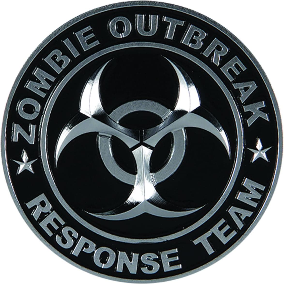 Pilot Zombie Response Team Emblem - Chrome/Black