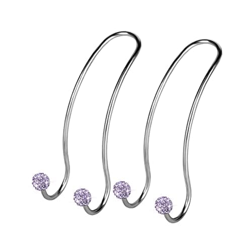 SAVORI Auto Hooks Bling Car Hangers Organizer Seat Headrest Hooks Strong and Durable Backseat Hanger Storage Universal for SUV Truck Vehicle 2 Pack Light Purple