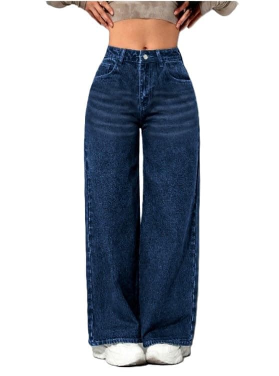 Ben Martin Baggy Jeans for Women || Women,s Loose Jean Pants || Oversized Jean's for Women's || Wide Leg Jean,s for Woman || Casual Jins for Woman's || Loose Jin Pant for Woman,s Dark Blue 03-36