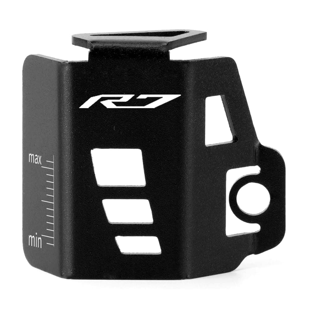 Mokiton Motorcycle Rear Brake Fluid Reservoir Pump Oil Cap Guard Cover Compatible With YAMAHA YZF R7 2021 2022 2023 2024 2025 Gas Tank Protectors YZFR7 YZFR7 Accessories black