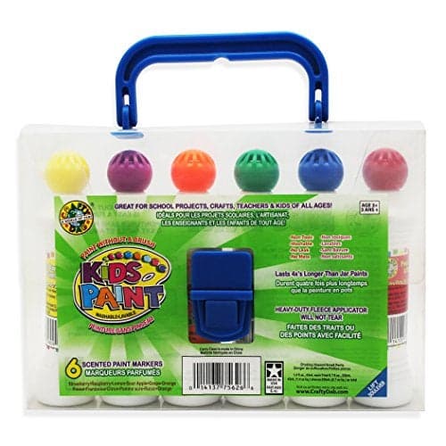 Crafty Dab Kids Paint 6 Pack Carry Case