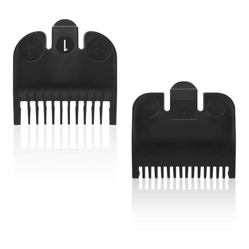 Replacement for Wahl Professional 1 Guide Comb Attachment No1 18 30mm and Color Coded Clipper 12 116 15mm Black