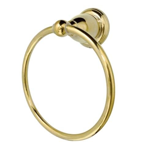 Kingston Brass BA1754PB Heritage Towel-Ring, 7-3/4" Length, Polished Brass