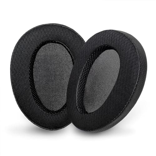Voarmaks Memory Foam Cushion Ear Pads for Hifiman Arya Ananda Edition XS X HE1000se HE1000 V2 Jade II Headphone Replacement EarPads (Polyester-Fenestrated)