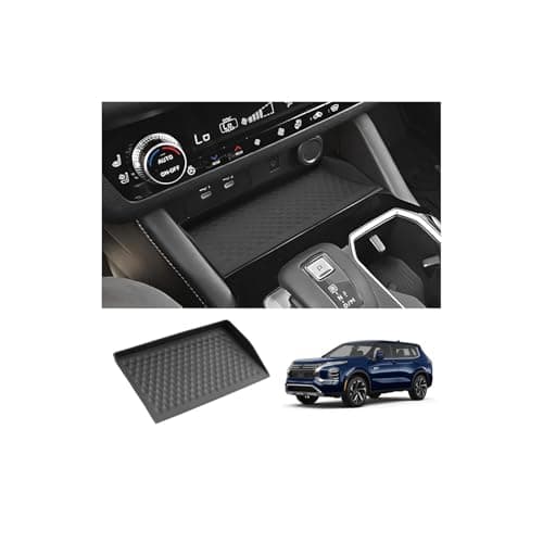 LUWU Center Console Wireless Charging Protective Mat for 2025 Mitsubishi Outlander Accessories 2025 Outlander Center Console Silicone Non-Slip Pad Anti-Dust Mat(NOT for Outlander PHEV&Sport)