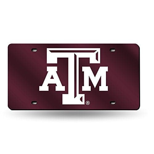 Rico Industries Laser cut Auto Tag, Texas A&M Aggies , 6 x 12 -inches