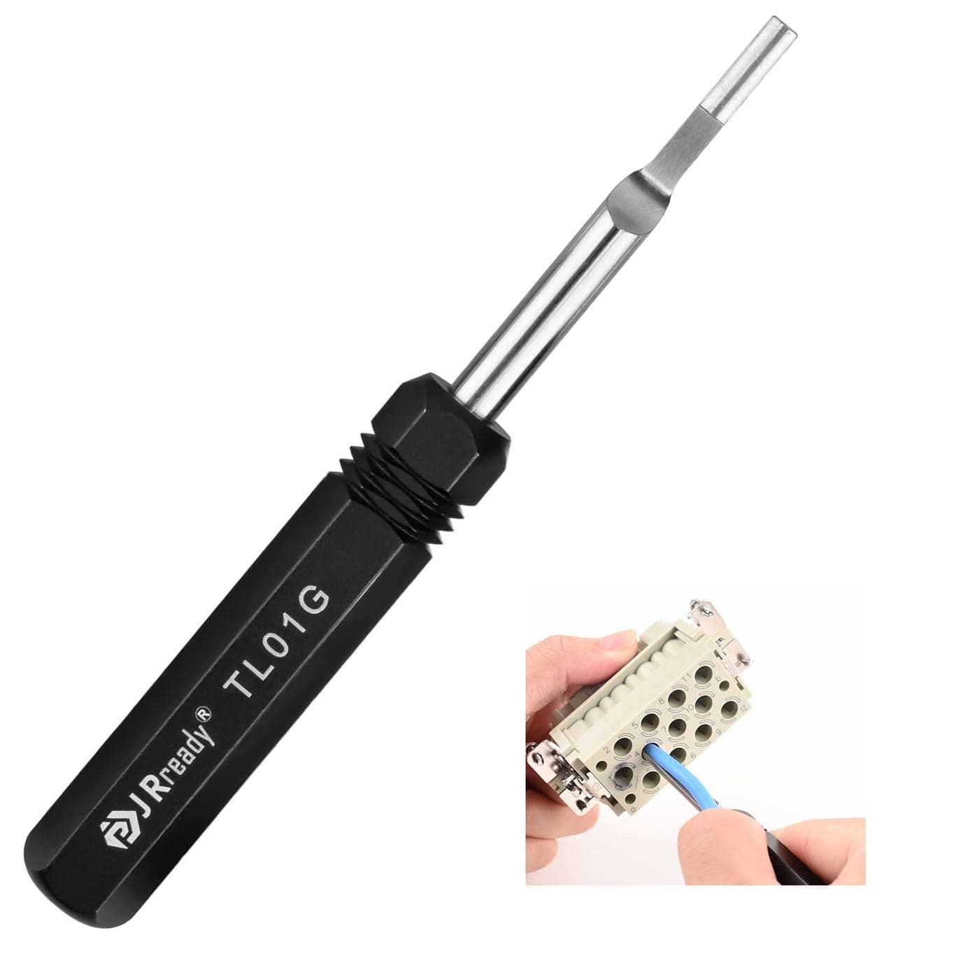 JRready TL01G09990000319 Pin Removal Tools for HARTING HAN E series WAIN HMHK series TE 16A round contacts