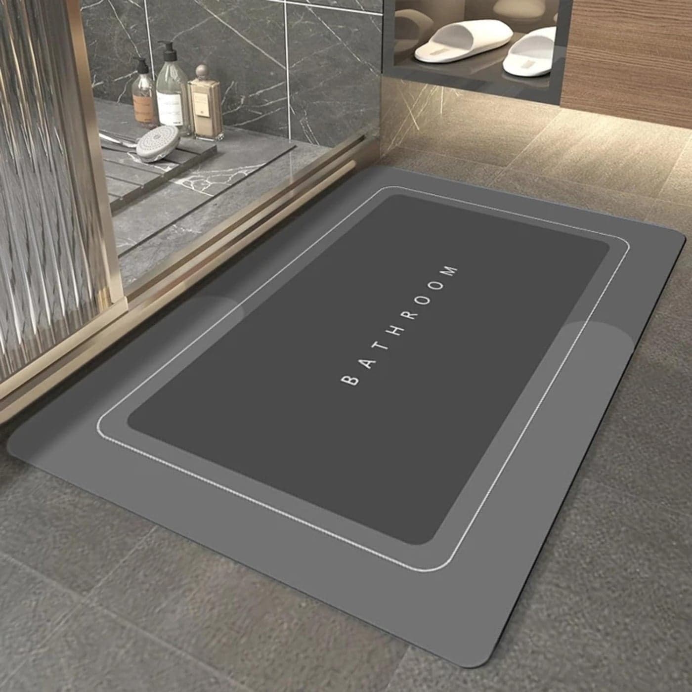 SPEN CANDELS Non Slip Quick Dry Super Absorbent Bathroom Mat Door Mat Floor Mat Bath Mat Doormat Bathroom Carpet for Home Sillicon Multipurpose Rug Shower Mat Carpet Rugs Rainmat Swimming Pool Mat