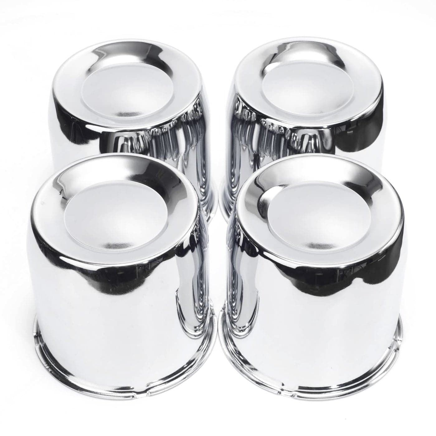 RTrhinoTuning 515in Trailer Wheel Center Caps Chrome Push Through Truck Hub Caps for 1986 F250 8 Lug Rims 1305mm515 Hole 5 High