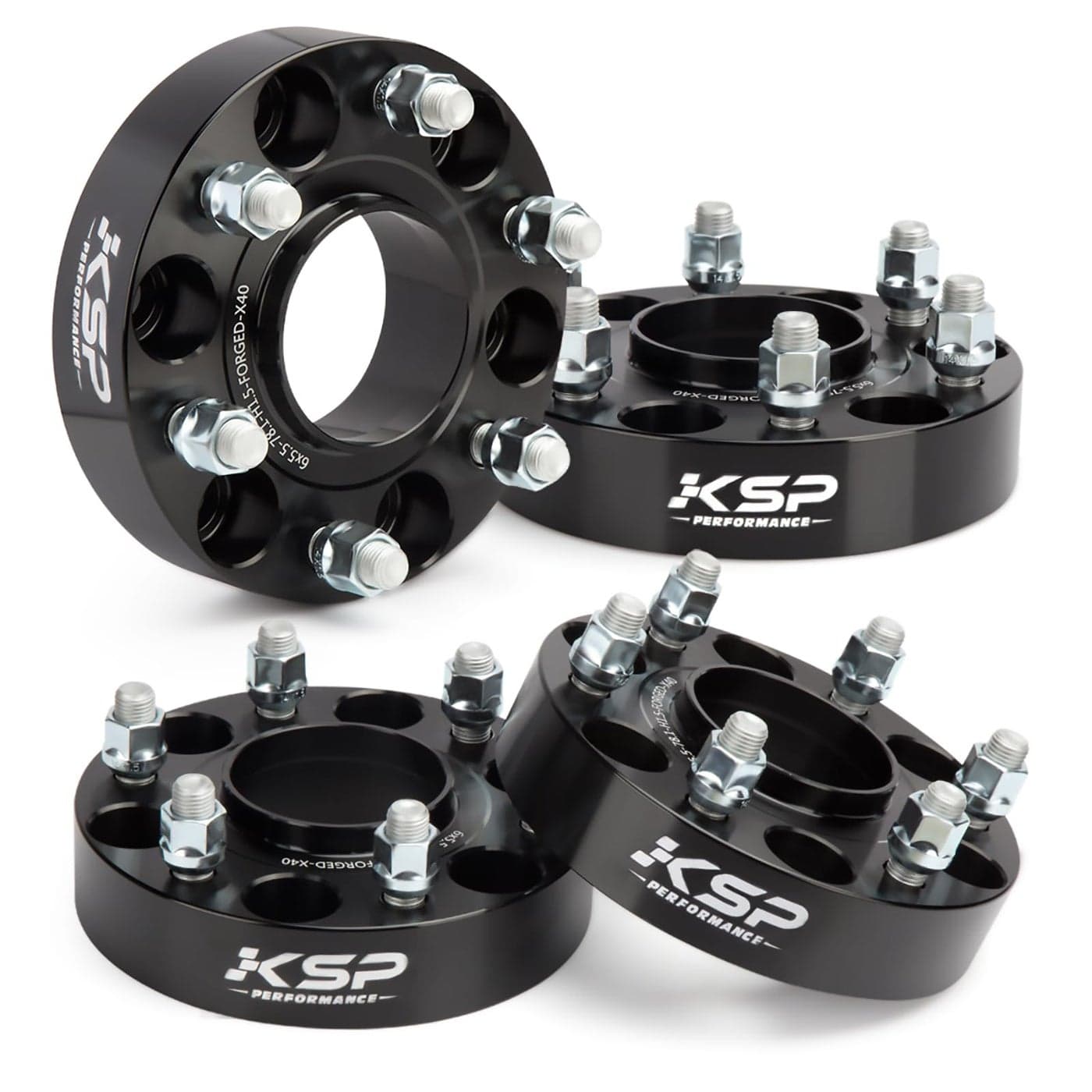 KSP 6X55 Wheel Spacers for Silverado Sierra1538mm Real Forged Spacers with 781mm Hub Bore M14x15 Studs fit for Tahoe Avalanche Express Suburban Sierra Yukon