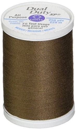 Coats Thread Zippers S9108360 Dual Duty XP General Purpose Thread 250Yard Summer Brown