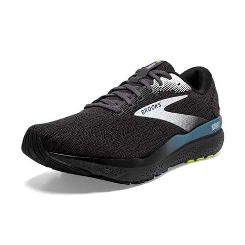 Brooks Men’s Ghost 16 Neutral Running Shoe - Black/Ebony/Blue - 9 Medium