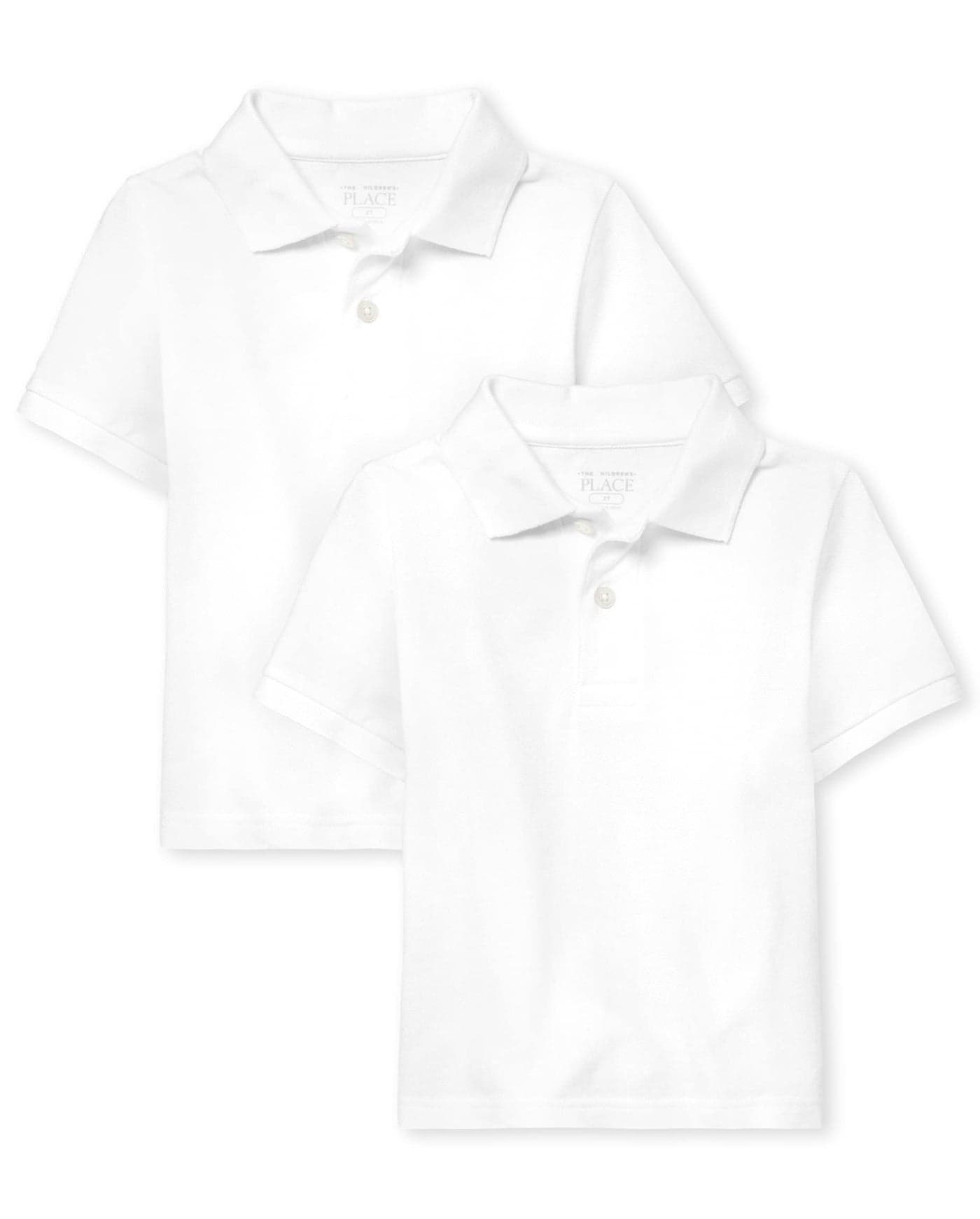 The Children's Place Baby Boys and Toddler Boys Short Sleeve Pique Polo, White, 3T