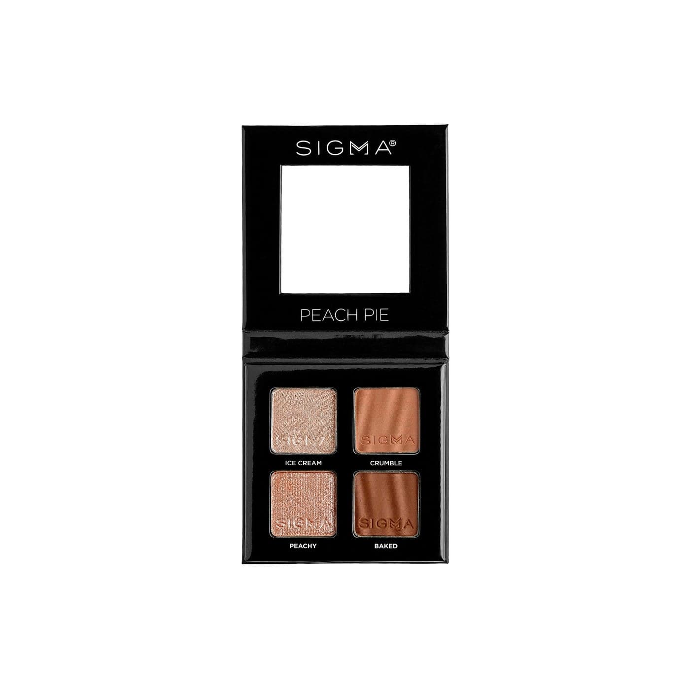 Sigma Beauty Quad Eyeshadow Palette Makeup Eyeshadow Quad with a Buttery Soft Formula and Buildable Blendable Shades for a Flawless Eye Look Designed for All Day Wear Peach Pie