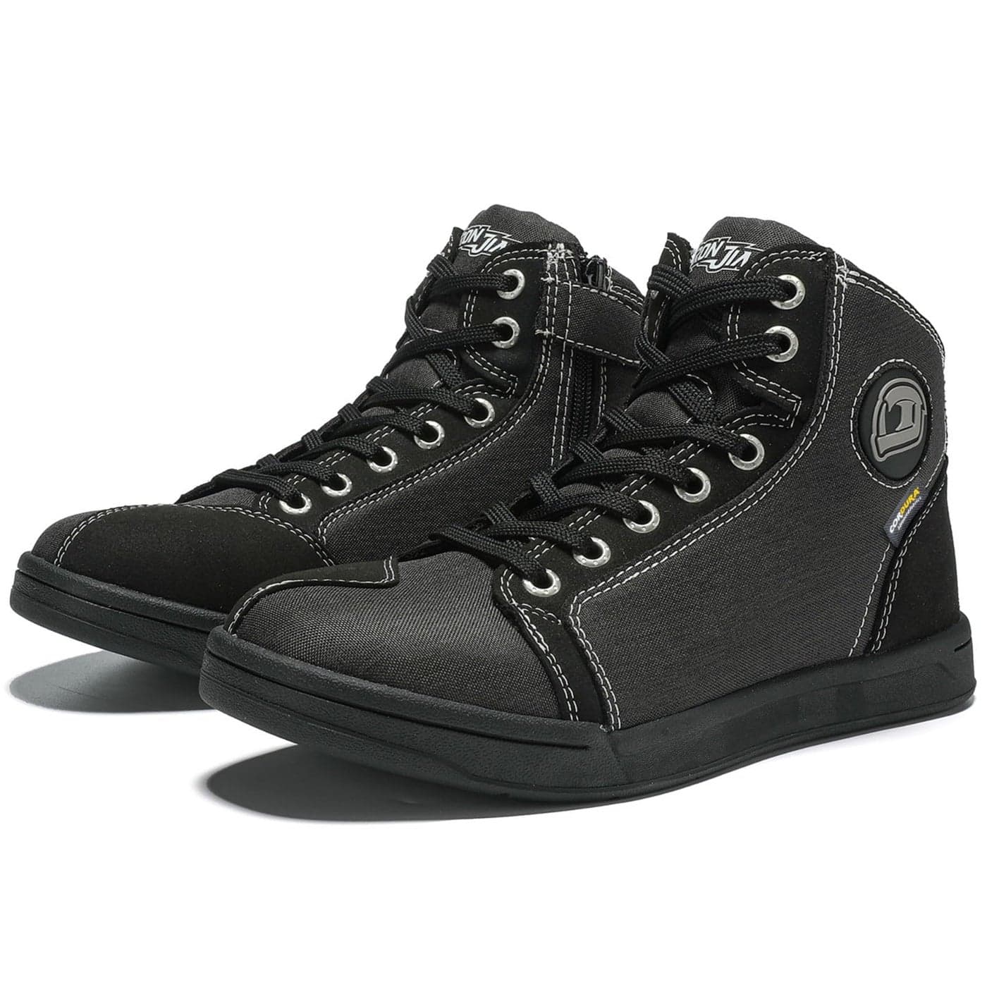 IRON JIAS Motorcycle Shoes Men Streetbike Casual Accessories Breathable Protective Gear Powersport AntiSlip Footwear Black 8
