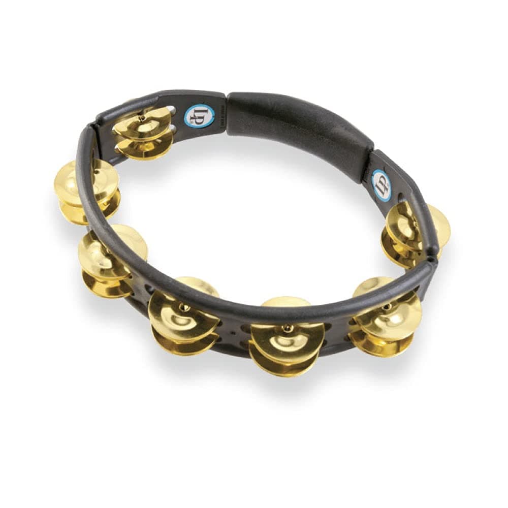 LP170 Cyclops Brass Jingles Black Hand Held Tambourine