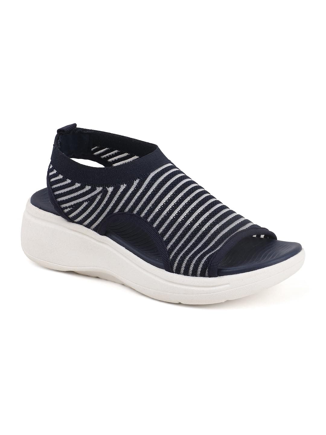 Carlton London Women Sandal,Navy Blue,UK-5