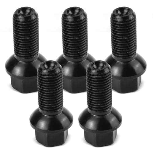 Bomunik 5PCS 0009908307 M14X15MM 2649MM Wheel Lug Bolts Nuts for Mercedes Benz 20032025 A B C E Class CLA CLS CLK GLA GLK SLC SLK Replacement Number 0009908307 M14X15MM 2649MM