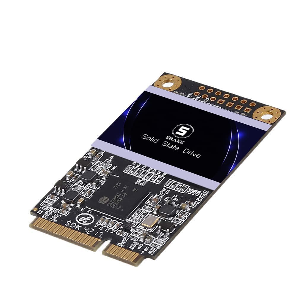 SSD MSATA 64GB Shark Speed Internal Solid State Drive High Performance Hard Drive for Desktop Laptop SATA III 6Gb/s Includes SSD (64GB, MSATA)