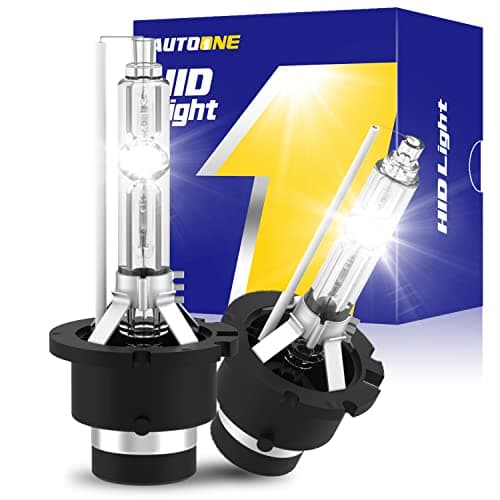 AUTOONE 2024 Upgraded D2S D2R HID Headlight Bulbs, 300% Brighter Lightness, 6000K Cool White 66040 66240 85122 Xenon Bulbs, 35W D2S HID Headlight Bulbs Super Bright Replacement, Easy installation