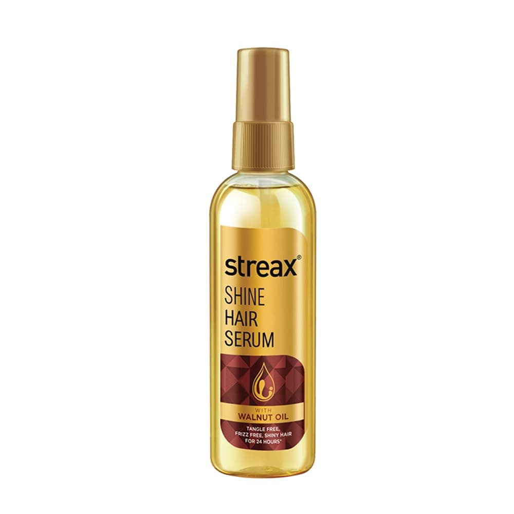 Streax Hair Serum 115ml Vitalized with Walnut Oil For Hair Smoothening Shine Hair Serum for dry frizzy hair for men and women