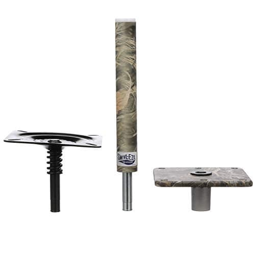 Attwood 97749C7 SwivlEze LockNPin Inch Pedestal Package Camouflage Finish 11 Inches Tall 7Inch x 7Inch Base Plate