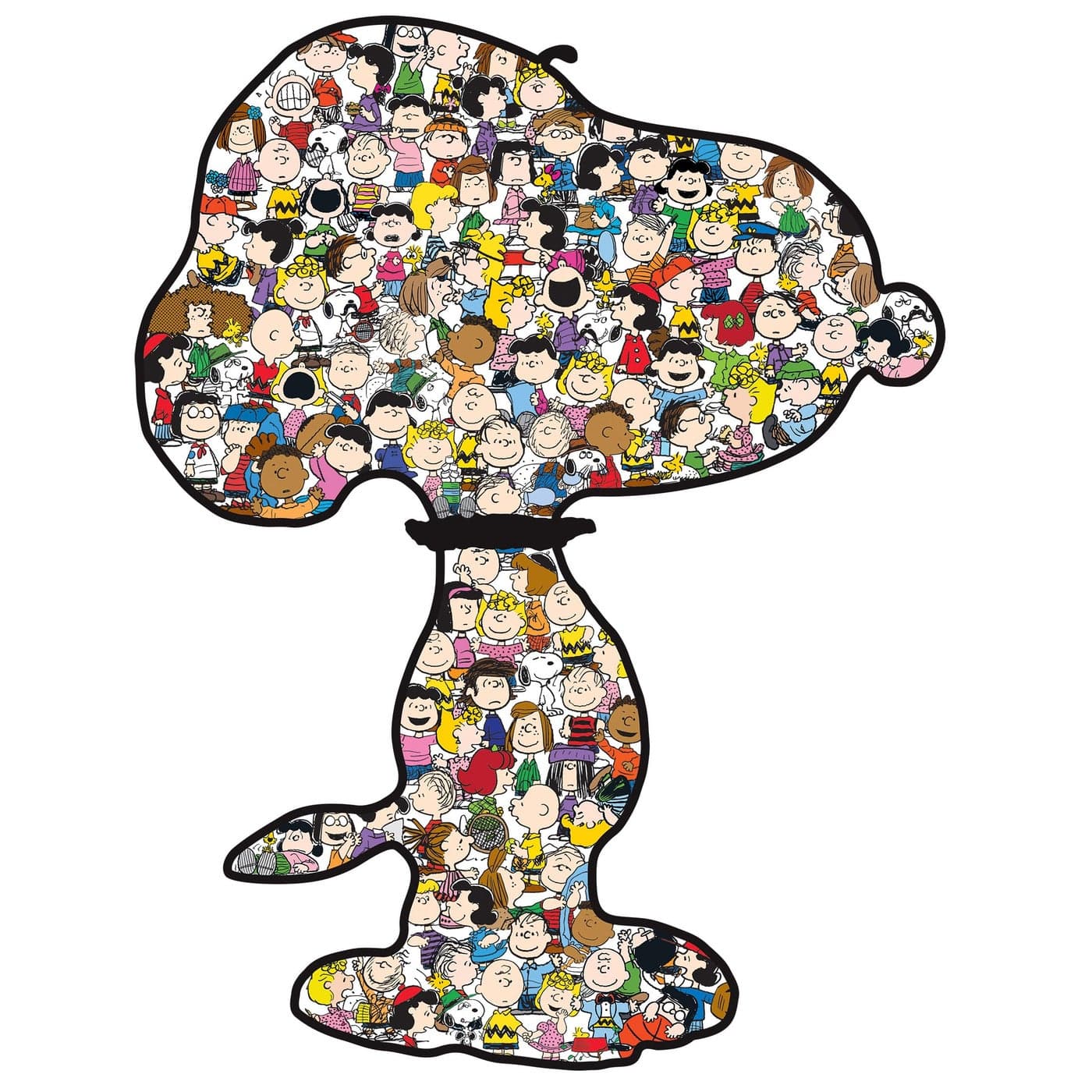 RoseArt Peanuts Worlds Largest Snoopy 1600 Piece Shaped Puzzle for Adults