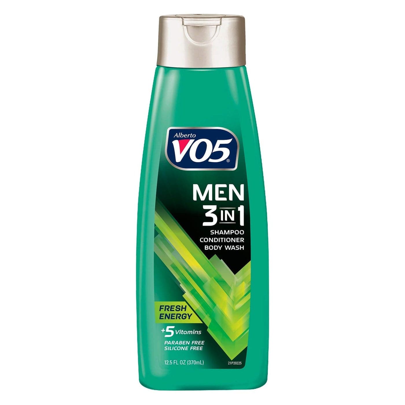 Alberto VO5 Mens 3IN1 Shampoo Conditioner and Body Wash 125 Oz Fresh Energy 5 Essential Vitamins to Help Nourish and Hydrate Your Hair and Skin Vitamin A H C B5 and B3 multi 11304