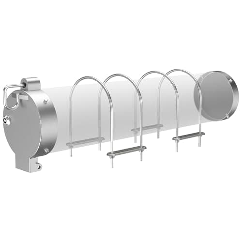 Universal 6 Inch PVC Conduit Carrier Kit HeavyDuty Locking Mechanism for Secure Transport Storage CorrosionResistant Silver Finish for Electrical Data Utility Pipe Support