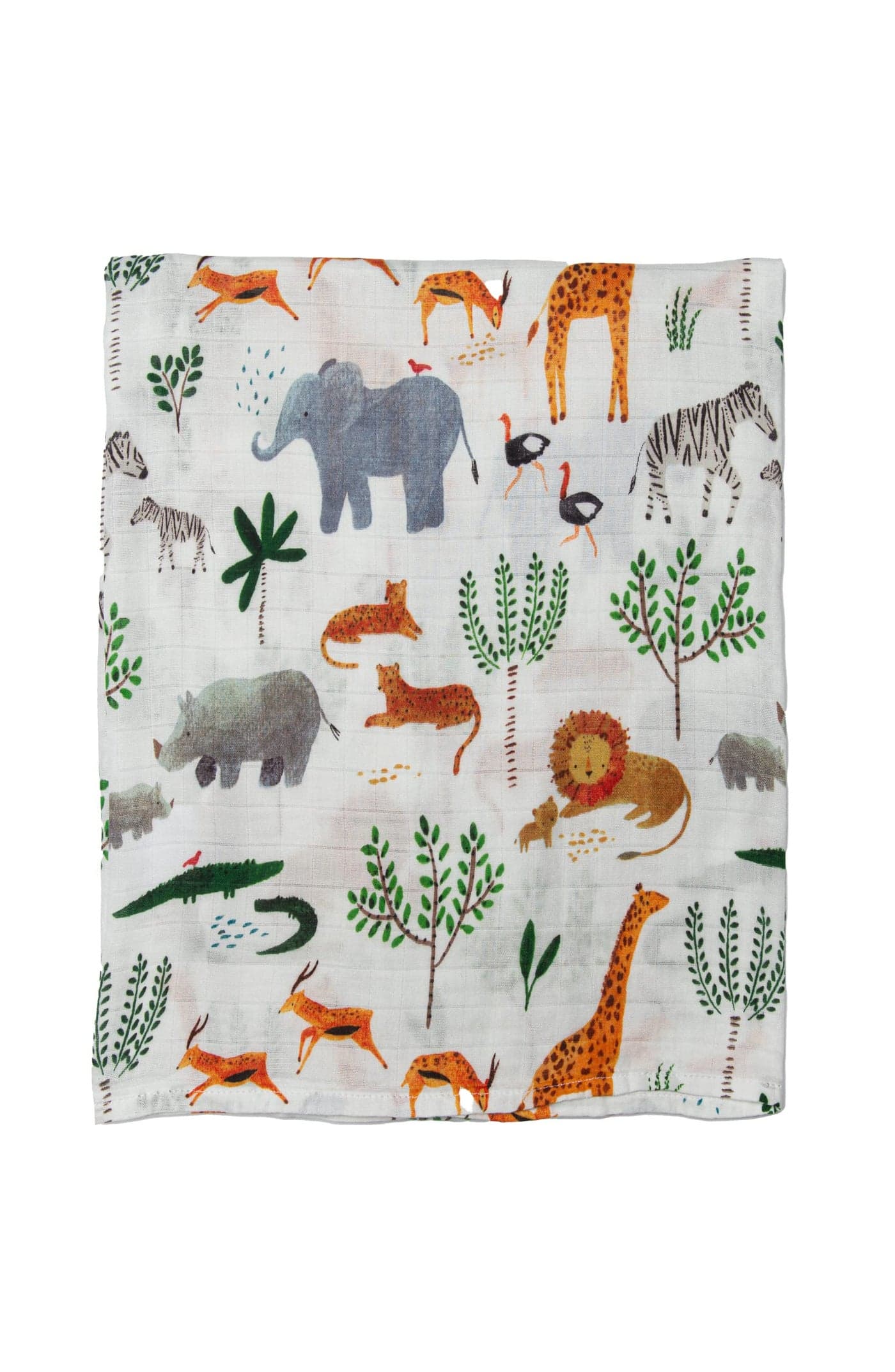 Loulou Lollipop Soft Baby Swaddle Blanket Muslin Wrap Receiving Blanket for Newborn to Toddler Girl and Boy Large 47 by 47 Safari Jungle