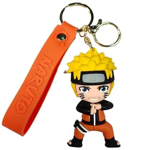 FowWelt Cartoon Keychain for Girls and Boys, Cute Keychains Accessories Keyring Key Wristlet Car Charms Backpack Key Chain (Nauto A)