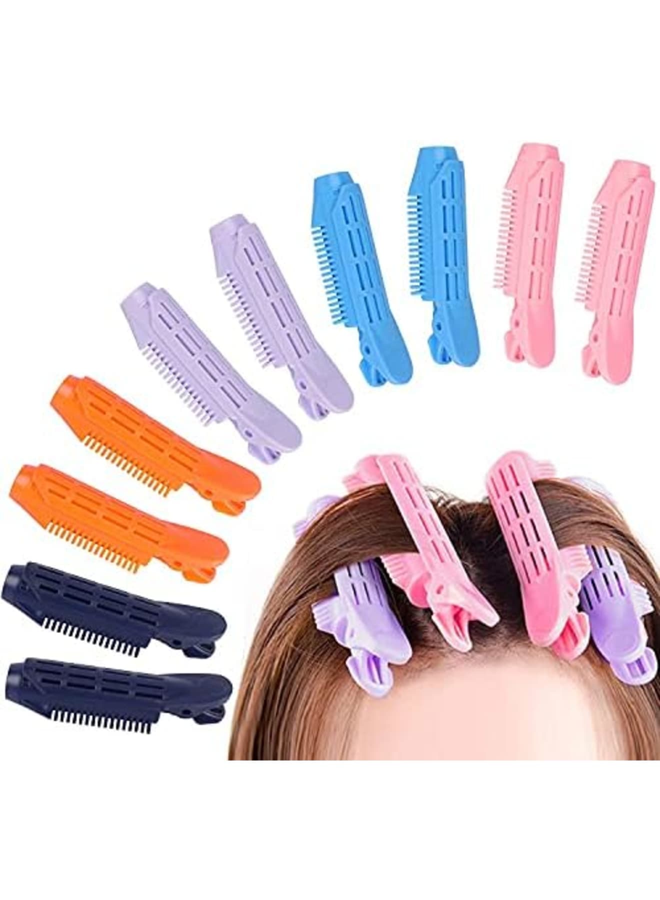 Natural Hair Volumizing Clips 10 pcs Root Clips DIY Curler Clamps Rollers Fluffy Hair Styling Tool