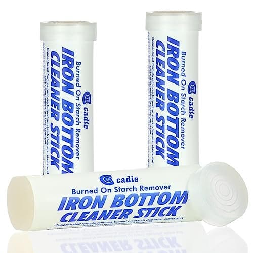 Steam Iron Bottom Cleaner Stick – Removes Build-Up Starch, Melted Fabric, Glue from Hot Iron – Eliminates Sticky Residue On Any Iron Soleplate on The Market - Easy to Use – 3 Pack