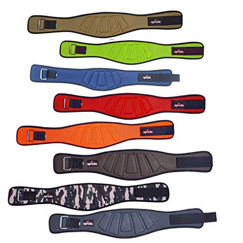 APRODO Power Guidance Nylon Weightlifting Belt Lumbar Waist Support Trainer Protector Belts for Weight Lifting Fitness Sport Gym for Men and Women (MULTICOLOR, Large 34'' - 38'')