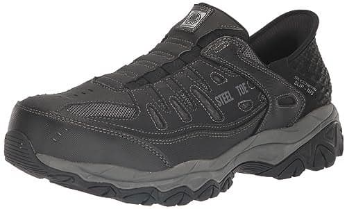 Skechers Men's Hands Free Slip-Ins Cankton-Faison ST Industrial Shoe, BLK, 8.5