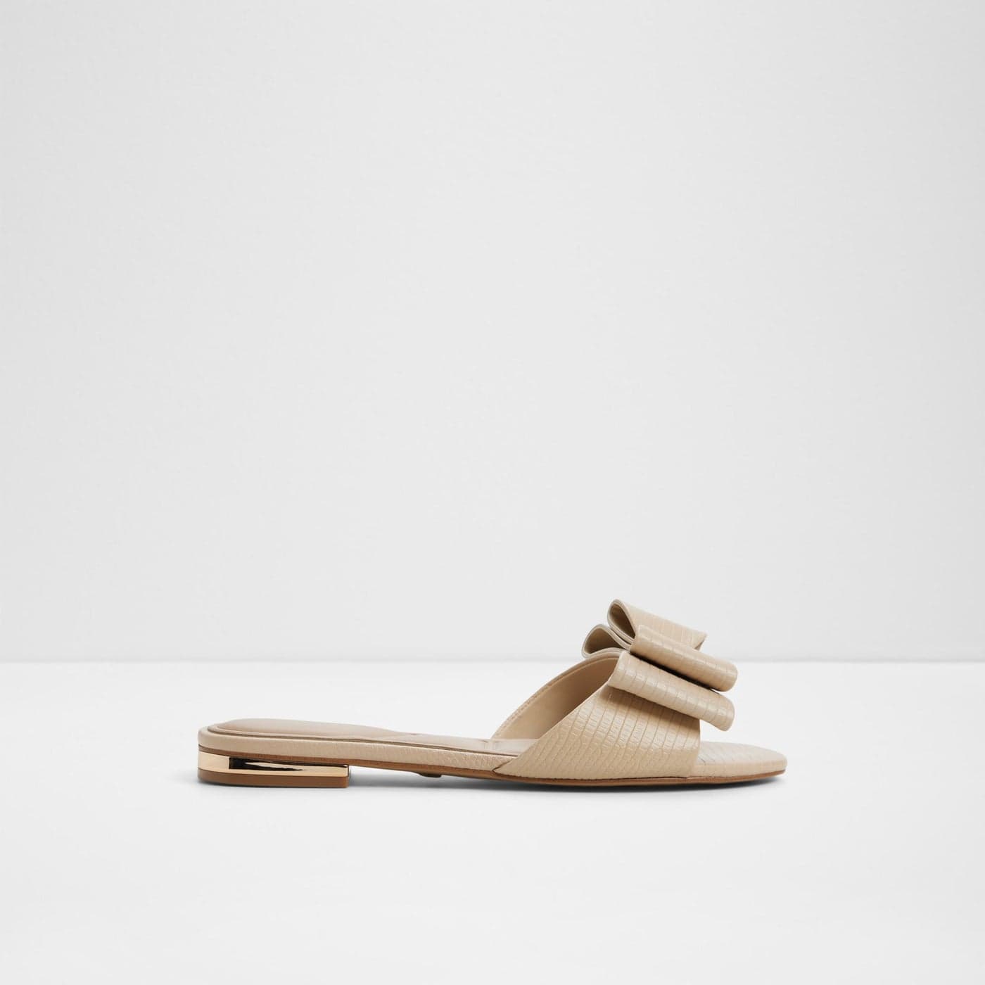 ELOQUENT Bow Detail Slide Sandals — 38