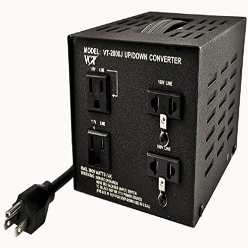 VCT VT-2000J - Japanese Step Up/Down Voltage Transformer Converts Japan 100 Volts To 110V OR Vice Versa - 2000 Watt