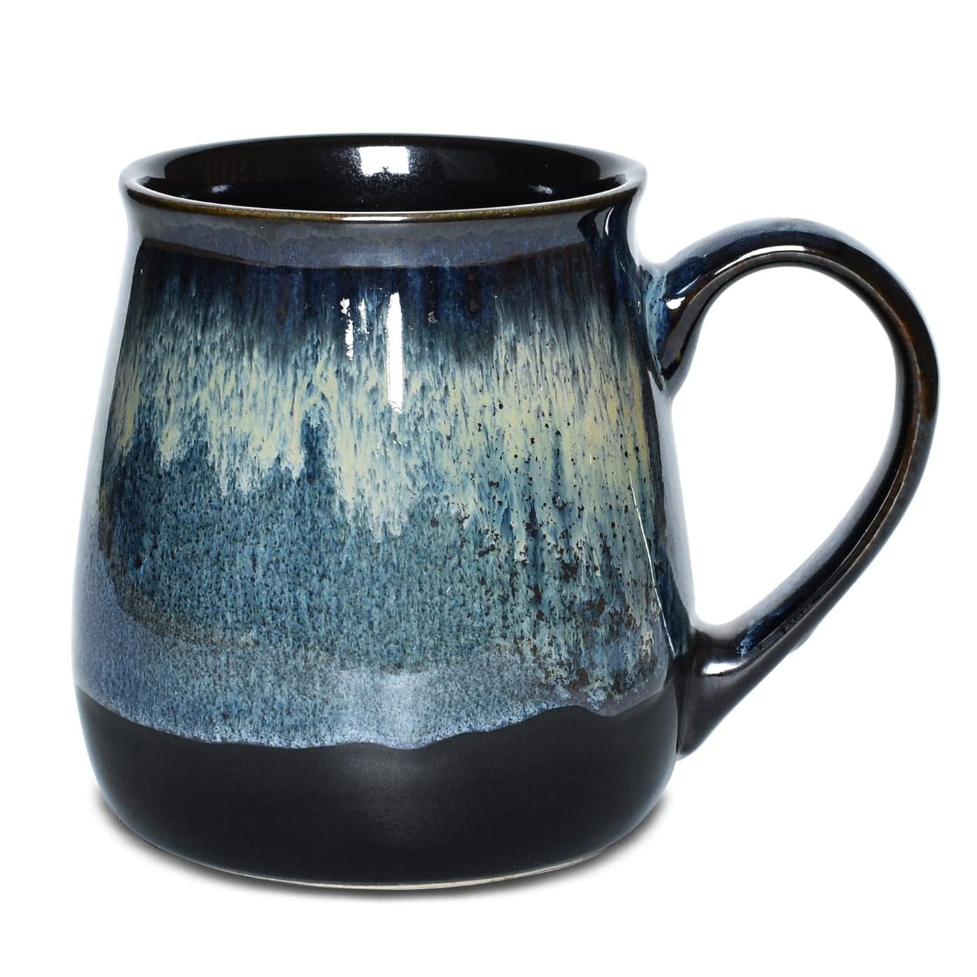 Bosmarlin Large Ceramic Coffee Mug Blue Big Tea Cup for Office and Home 21 Oz Dishwasher and Microwave Safe Blue 1