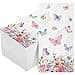 100 Pieces Butterfly Napkins Pink Butterfly Party Paper Guest Towels Disposable Colorful Garden Spring Summer Flower and Butterflies Hand Towels for Wedding Birthday Holiday Decorative Party Supplies