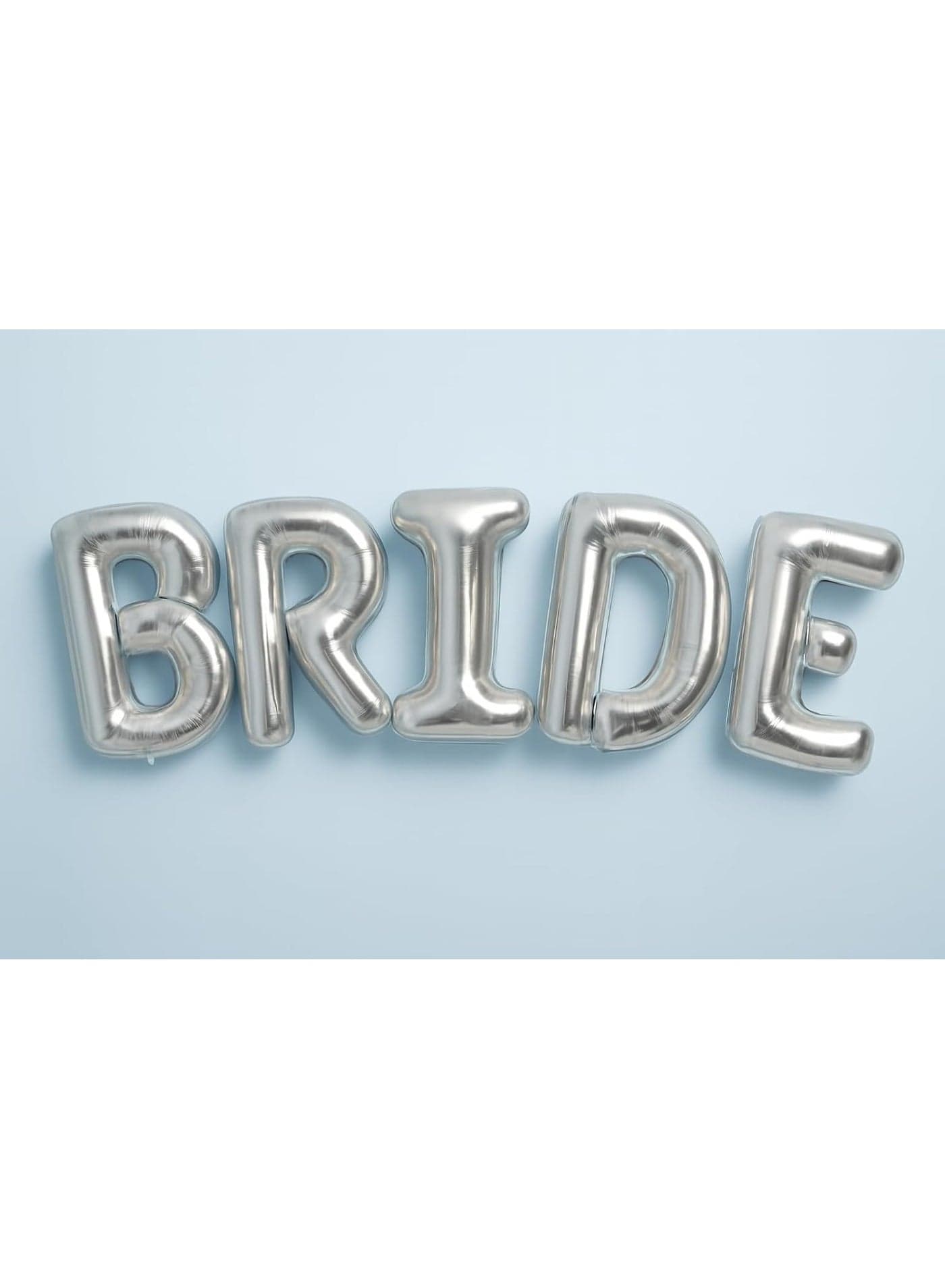 Bride Balloons Silver - 16 Inch | Bachelorette Party Decorations | Silver Bride Balloons Bachelorette for Bridal Shower Decorations | Bridal Shower balloons