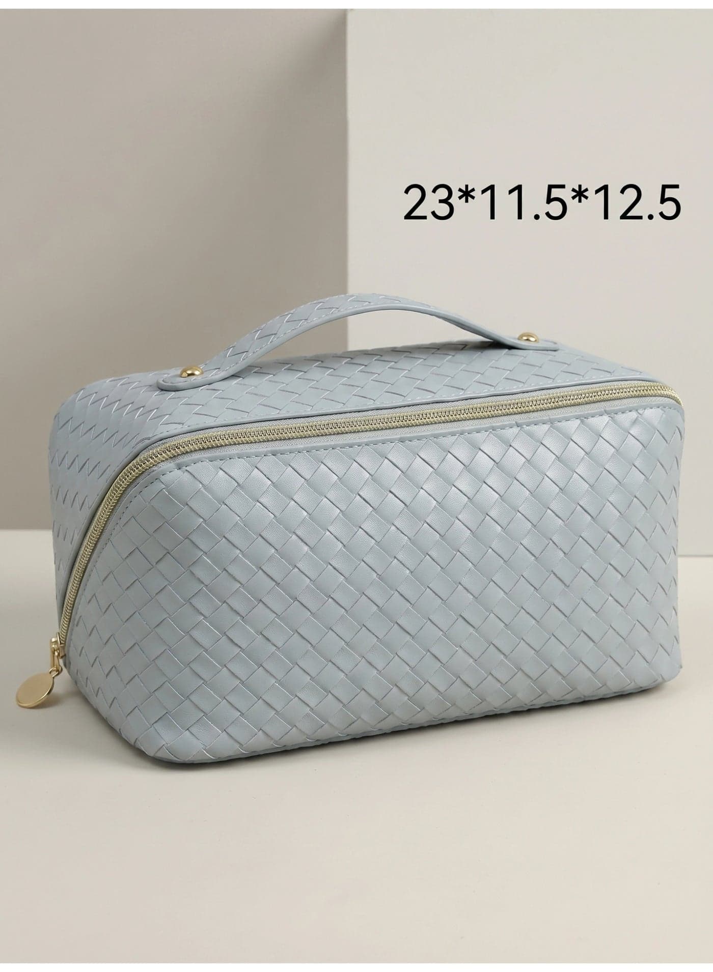 Multi-Function Checkered Makeup Bag – Large Capacity Waterproof Cosmetic & Toiletry Travel Organizer