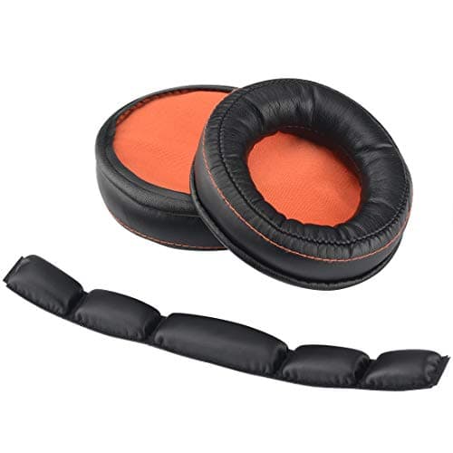 Geekria Earpad and Headband Set Compatible with SteelSeries Siberia 800/840 Headphones, Repair Parts Suit (Black)