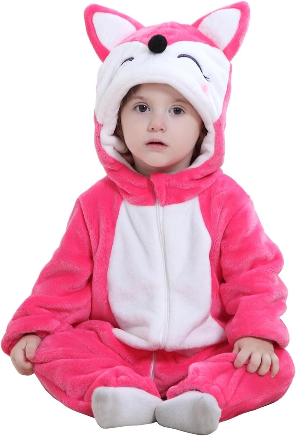 NONNUNUTS Baby Romper For Unisex – Soft Polly Cotton Jumpsuit, Breathable Infant One-piece Outfit, Cute & Stylish Newborn Bodysuit For Summer, Casual & Playwear Pink Color (Size 0-6 Months)