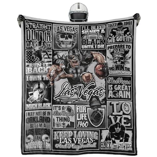 BTHRRW Football Throw Blanket Football Team Color 60"x50" Fan Gifts for Men Women Sport Blanket Sofa Bed Couch Living Room.