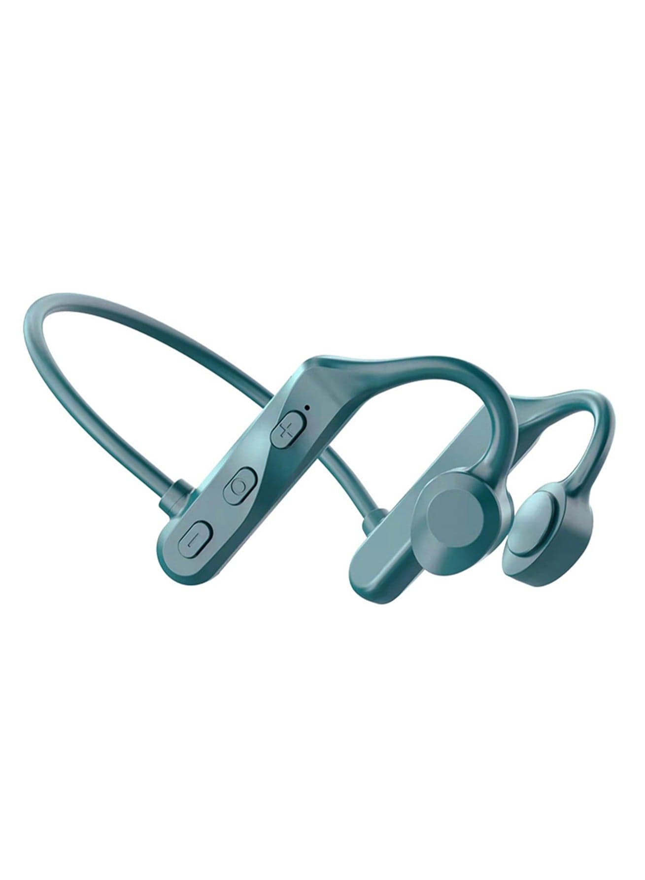 Wireless Bluetooth Headphones, 5.2 Stereo Sound with Digital Display and Long Battery Life, Suitable for Sports, Bone Conduction Headphones (Green)